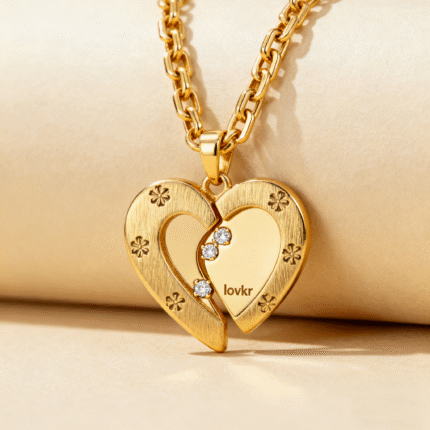 LOVKR Vintage Interlocking Heart Pendant
